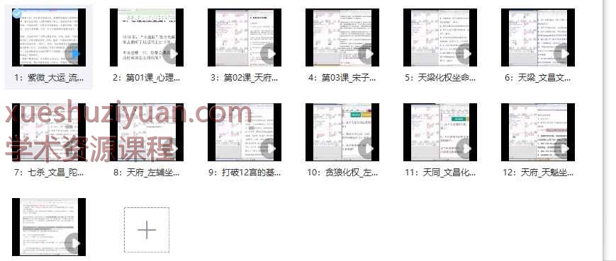 2505208 25年令东来紫微斗数课程13节视频Y插图