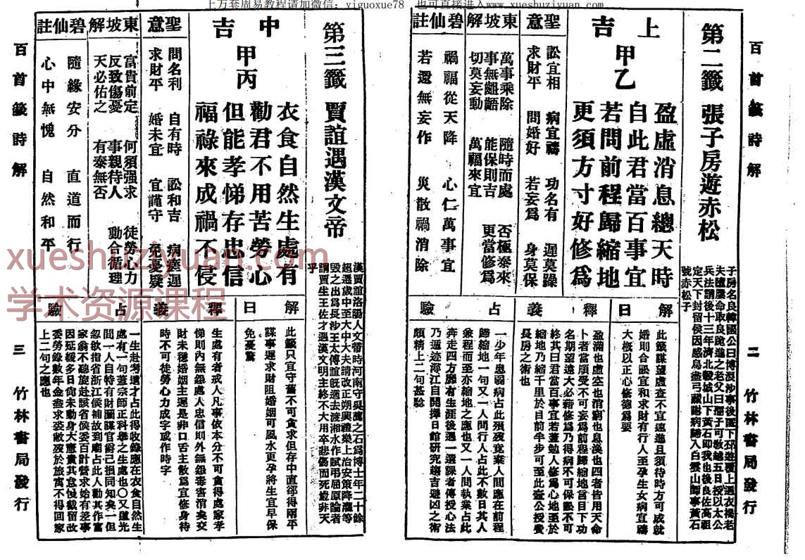 古籍城隍爷公关圣帝君正百首签解PDF文档52双页，稀缺资源Y插图1