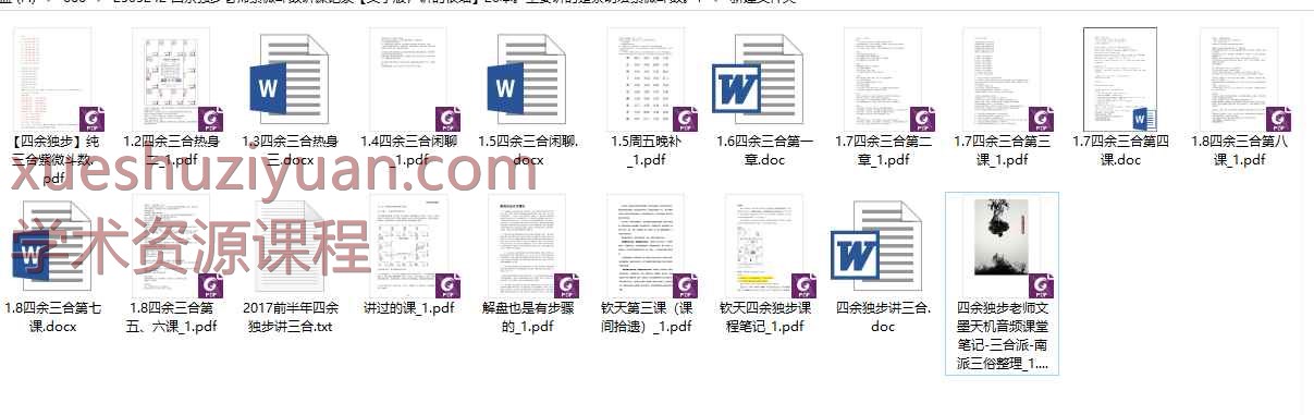 四余独步老师紫微斗数讲课记录【文字版，讲的很细】20本。主要讲的是蔡明宏紫微斗数。Y插图