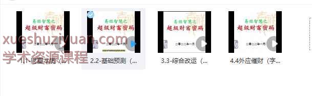 霍德才《超级财富密码》教学视频4集，每个视频2-3小时Y插图
