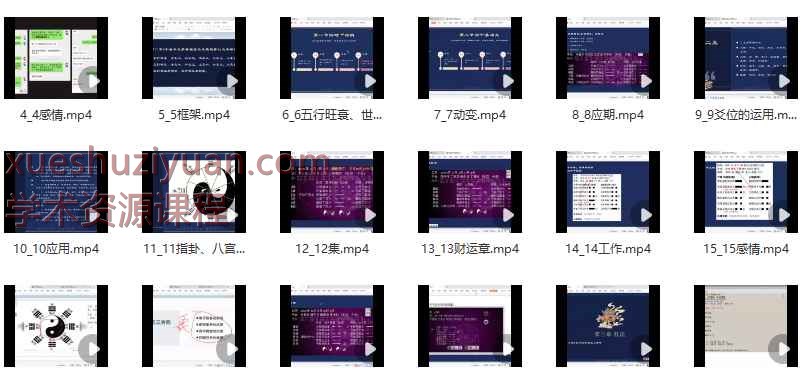 亦行易行老师《增删卜易》职业班教学视频24集Y插图