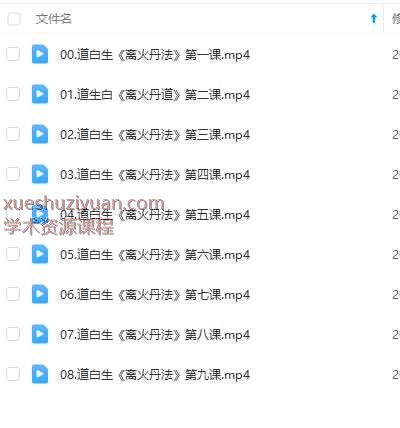 道白生《离火丹法脉 》丹道入门秘课 9集视频Y插图