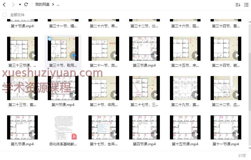 蓬蒿人紫微斗数自化体系基础教学 36集高清视频+配套文档Y插图