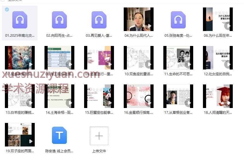 陈安逸 2025年度线上会员沙龙365主题讲座视频+音频Y插图