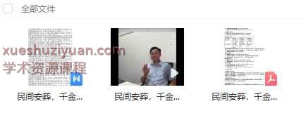 李双林讲谈《民间安葬  千金难买，外泄有罪》1集视频+课件 约 230分钟Y插图