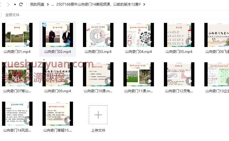 易朴山向奇门14集视频课，以前的版本12集Y插图