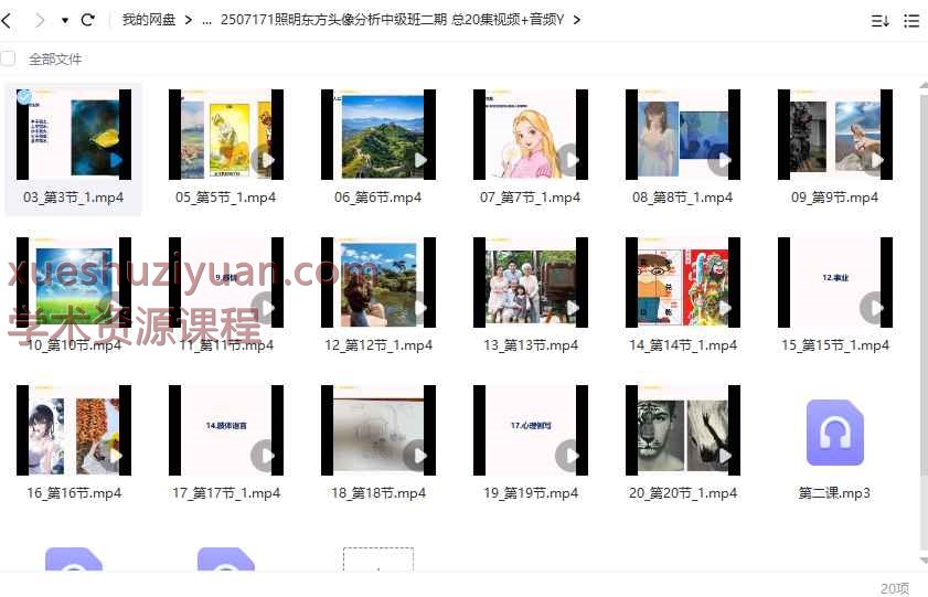 照明东方头像分析中级班二期 总20集视频+音频Y插图
