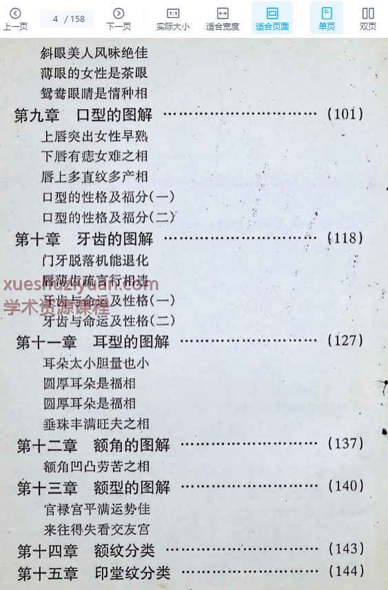  相术书籍《王牌相术》PDF文档158页Y插图1