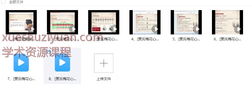 贾云丰《贾氏梅花新易》教学视频8集，每集时长1小时左右Y插图