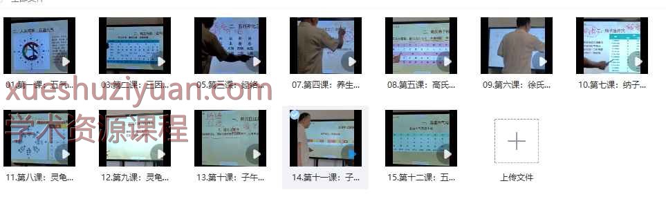 2508174 子午流注中级班课程 1期+2期视频大合集Y插图1