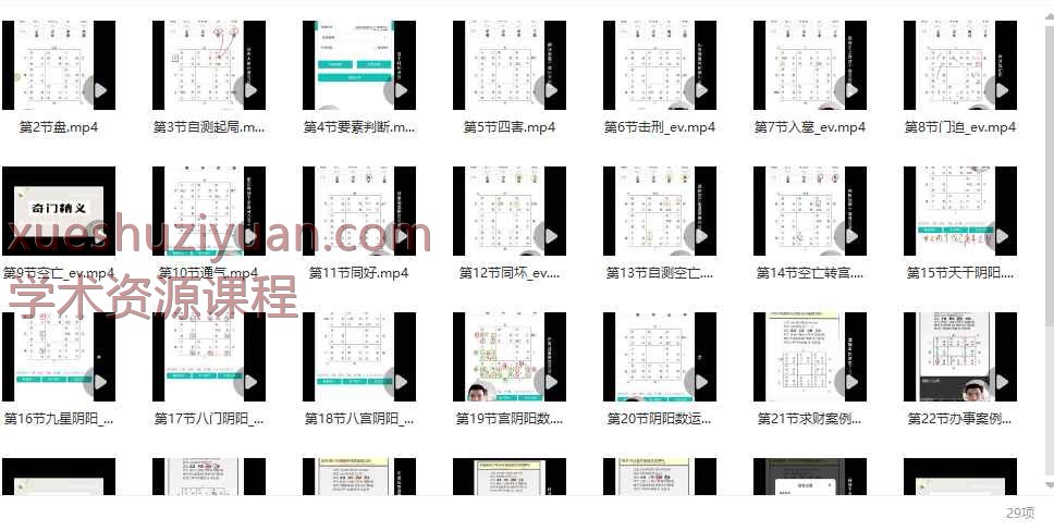 易奇师兄01易奇奇门遁甲初级30集视频（缺第一节）Y插图