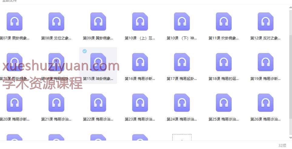 吴广儒象数疗法4期中高级：象数疗法快速组方&梅易诊断辅导课·30课（主讲吴广儒）31集录音Y插图