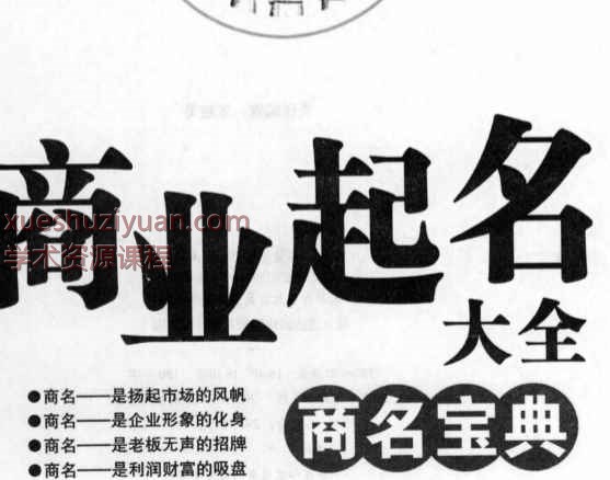 商业起名大全商名宝典PDF文档288页Y插图