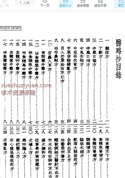 皇汉医学丛书12医略抄插图