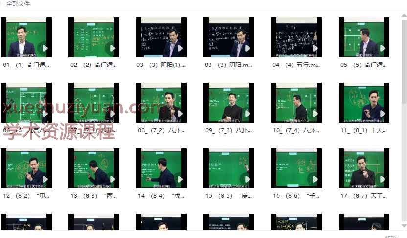 2508203 罗老师 新版 奇门系统课（基础入门）44集视频课Y插图