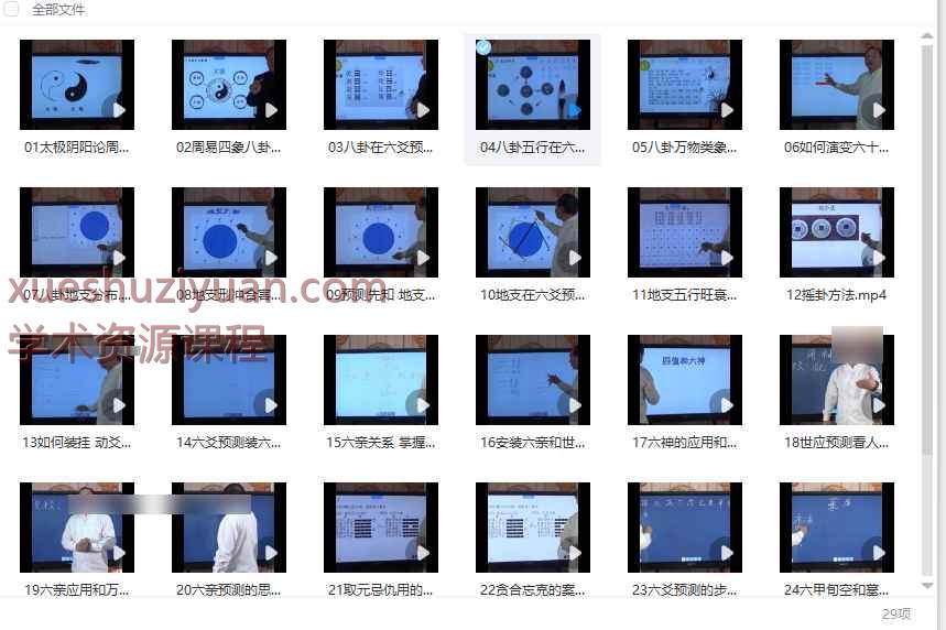 2508208大唐行易六爻精准预测周易解读29集视频Y插图