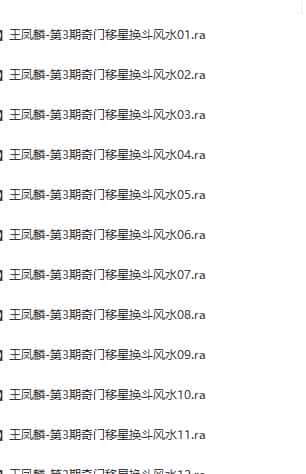 王凤麟-第3期道家奇门移星换斗风水高级培训实战班录音+笔记免费下载插图