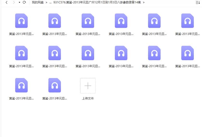 黄鉴-2013年元旦广州12月1日到1月3日八卦象数录音14集插图