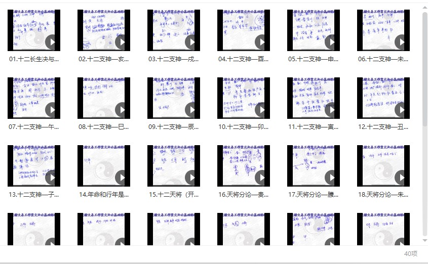 新课 腾云原价1999元的大六壬十二支神 天将及延伸象意 40集插图
